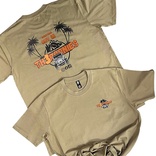 Sand Classic Tee- Out In TH3BOONIES, Charcoal Palms